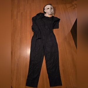 Jason Mask And Blue Jumpsuit
